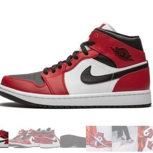 Jordan 1 Mid Chicago Toe (Size 7.5) (women's 9)